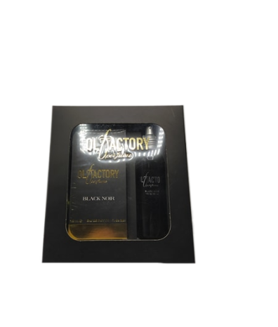 Kit Olfactory Black Noir-Profumo 100ml + Latta 100ml
