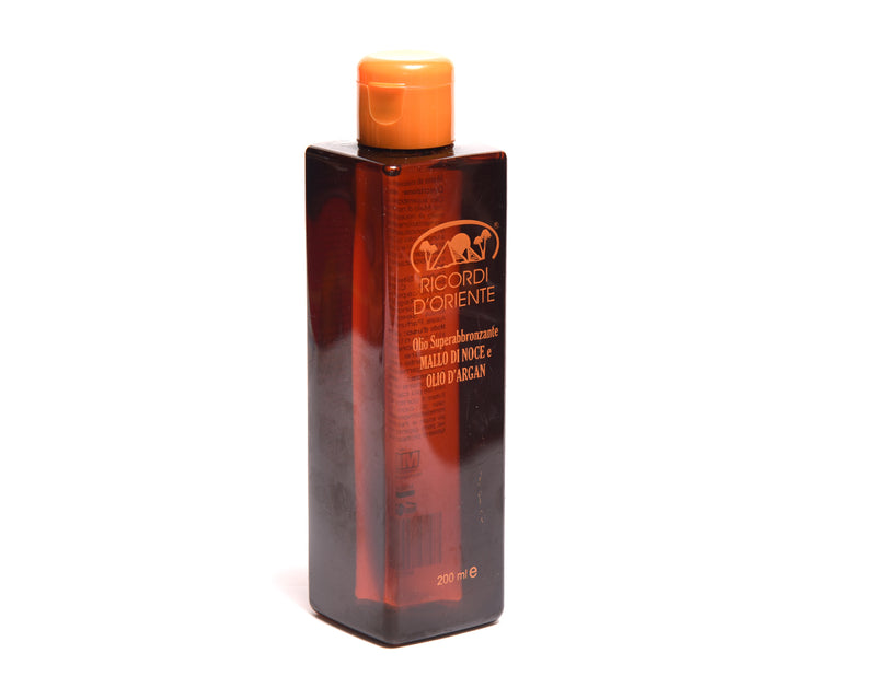 Olio Abbronzante Ricordi d'Oriente-Mallo di noce e Olio d'Argan